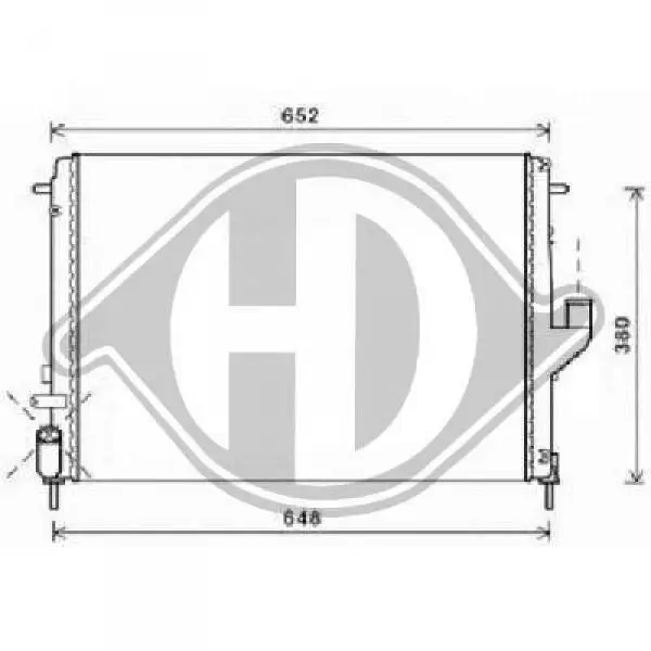 Kühler, Motorkühlung DIEDERICHS DCM2963