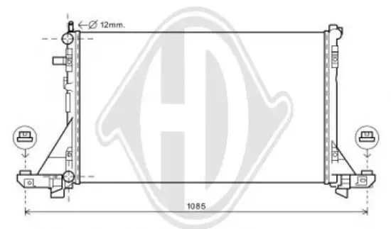 Kühler, Motorkühlung DIEDERICHS DCM2968 Bild Kühler, Motorkühlung DIEDERICHS DCM2968