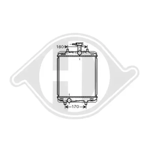 Kühler, Motorkühlung DIEDERICHS DCM3273 Bild Kühler, Motorkühlung DIEDERICHS DCM3273