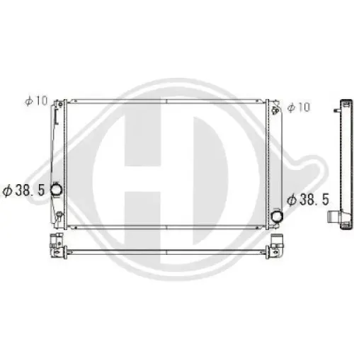 Kühler, Motorkühlung DIEDERICHS DCM3292 Bild Kühler, Motorkühlung DIEDERICHS DCM3292