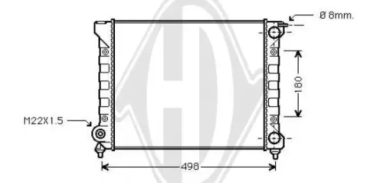 Kühler, Motorkühlung DIEDERICHS DCM3378 Bild Kühler, Motorkühlung DIEDERICHS DCM3378