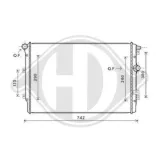 Kühler, Motorkühlung DIEDERICHS DCM3468