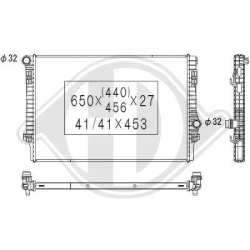 Kühler, Motorkühlung DIEDERICHS DCM3471 Bild Kühler, Motorkühlung DIEDERICHS DCM3471