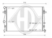 Kühler, Motorkühlung DIEDERICHS DCM3474