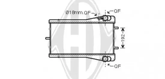 Kühler, Motorkühlung rechts DIEDERICHS DCM3553 Bild Kühler, Motorkühlung rechts DIEDERICHS DCM3553