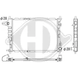 Kühler, Motorkühlung DIEDERICHS DCM3607