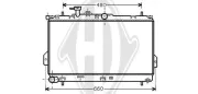 Kühler, Motorkühlung DIEDERICHS DCM3662