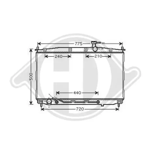 Kühler, Motorkühlung DIEDERICHS DCM3694 Bild Kühler, Motorkühlung DIEDERICHS DCM3694