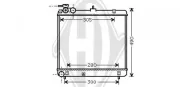 Kühler, Motorkühlung DIEDERICHS DCM3703