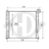 Kühler, Motorkühlung DIEDERICHS DCM3719