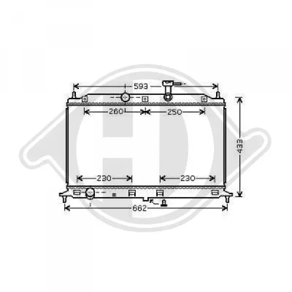 Kühler, Motorkühlung DIEDERICHS DCM3780