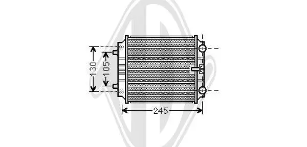 Kühler, Motorkühlung DIEDERICHS DCM3828