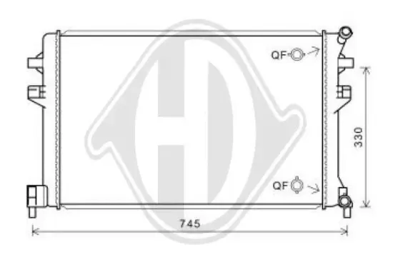 Kühler, Motorkühlung DIEDERICHS DCM3851 Bild Kühler, Motorkühlung DIEDERICHS DCM3851