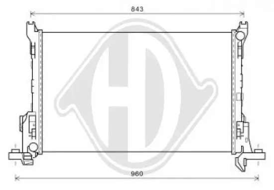 Kühler, Motorkühlung DIEDERICHS DCM3852 Bild Kühler, Motorkühlung DIEDERICHS DCM3852