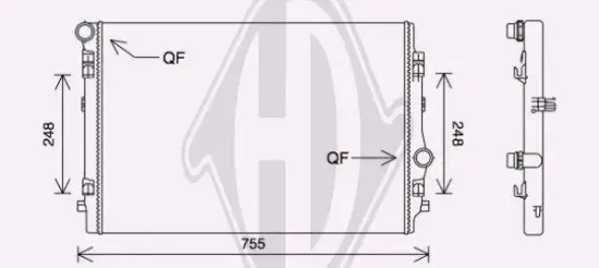 Kühler, Motorkühlung DIEDERICHS DCM3868 Bild Kühler, Motorkühlung DIEDERICHS DCM3868