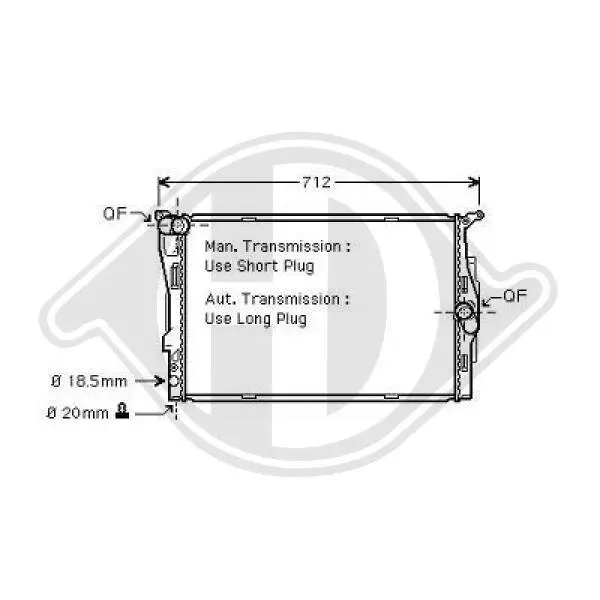 Kühler, Motorkühlung DIEDERICHS DCM3869