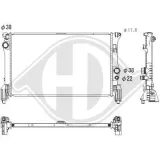 Kühler, Motorkühlung DIEDERICHS DCM3881