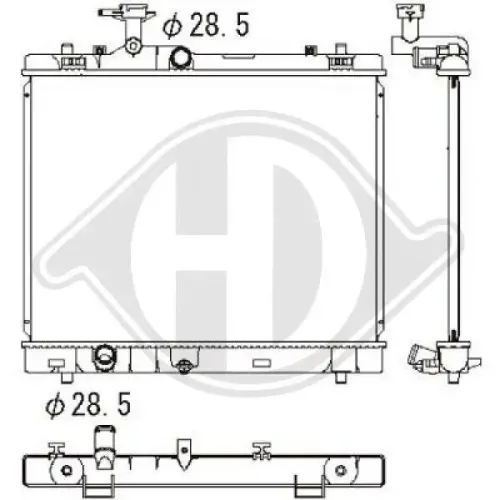 Kühler, Motorkühlung DIEDERICHS DCM3895 Bild Kühler, Motorkühlung DIEDERICHS DCM3895