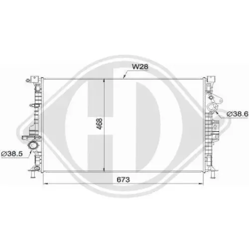 Kühler, Motorkühlung DIEDERICHS DCM3906 Bild Kühler, Motorkühlung DIEDERICHS DCM3906