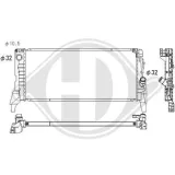 Kühler, Motorkühlung DIEDERICHS DCM3916