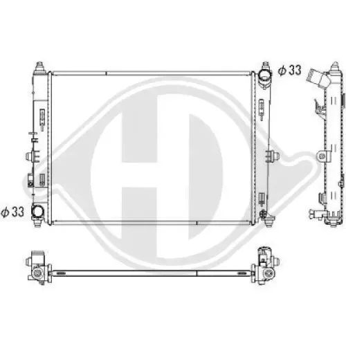 Kühler, Motorkühlung DIEDERICHS DCM3917 Bild Kühler, Motorkühlung DIEDERICHS DCM3917