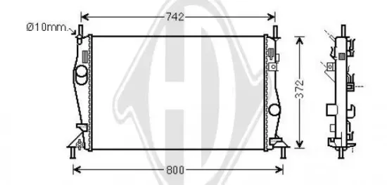 Kühler, Motorkühlung DIEDERICHS DCM3924 Bild Kühler, Motorkühlung DIEDERICHS DCM3924