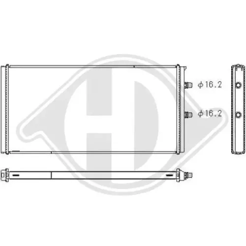 Kühler, Motorkühlung DIEDERICHS DCM3946 Bild Kühler, Motorkühlung DIEDERICHS DCM3946