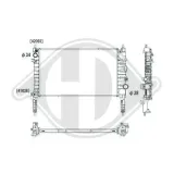 Kühler, Motorkühlung DIEDERICHS DCM3982