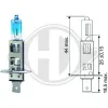 Gl&uuml;hlampe, Fernscheinwerfer 12 V 55 W H1 DIEDERICHS LID10014