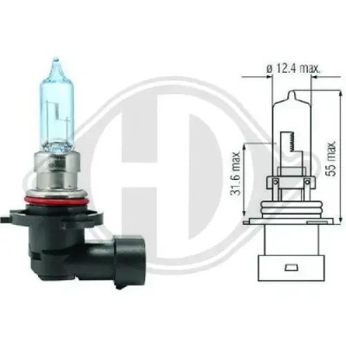 Glühlampe, Fernscheinwerfer 12 V 60 W HB3 DIEDERICHS LID10027 Bild Glühlampe, Fernscheinwerfer 12 V 60 W HB3 DIEDERICHS LID10027