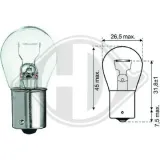 Glühlampe, Blinkleuchte 12 V 21 W P21W DIEDERICHS LID10046