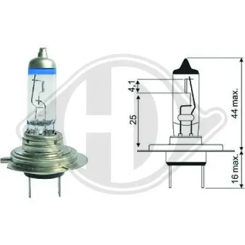 Glühlampe, Fernscheinwerfer 12 V 55 W H7 DIEDERICHS LID10063 Bild Glühlampe, Fernscheinwerfer 12 V 55 W H7 DIEDERICHS LID10063