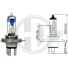 Glühlampe, Fernscheinwerfer 12 V 55 W 60 W H4 DIEDERICHS LID10064