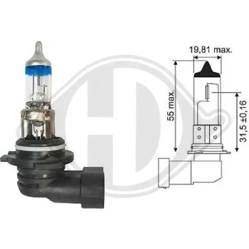 Glühlampe, Fernscheinwerfer 12 V 51 W HB4 DIEDERICHS LID10069 Bild Glühlampe, Fernscheinwerfer 12 V 51 W HB4 DIEDERICHS LID10069