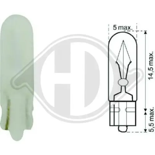 Glühlampe, Instrumentenbeleuchtung 12 V 1,2 W DIEDERICHS LID10086 Bild Glühlampe, Instrumentenbeleuchtung 12 V 1,2 W DIEDERICHS LID10086