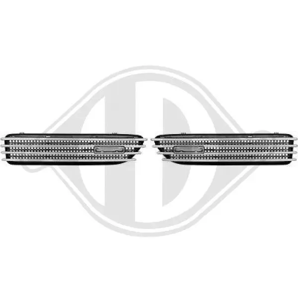 Lüftungsgitter, Stoßfänger vorne DIEDERICHS ZUB00258