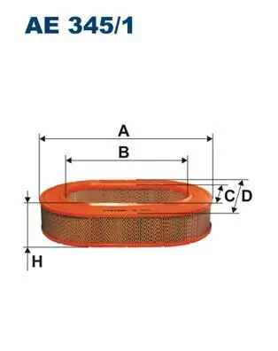 Luftfilter FILTRON AE 345/1 Bild Luftfilter FILTRON AE 345/1