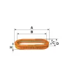 Luftfilter FILTRON AE 347/5 Bild Luftfilter FILTRON AE 347/5