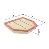 Luftfilter rechts FILTRON AP 025/3 Bild Luftfilter rechts FILTRON AP 025/3