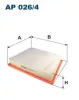 Luftfilter FILTRON AP 026/4