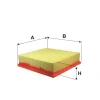 Luftfilter FILTRON AP 034 Bild Luftfilter FILTRON AP 034
