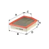Luftfilter FILTRON AP 093/5 Bild Luftfilter FILTRON AP 093/5