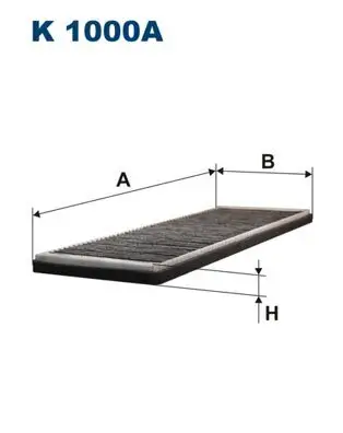 Filter, Innenraumluft FILTRON K 1000A