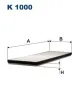 Filter, Innenraumluft FILTRON K 1000