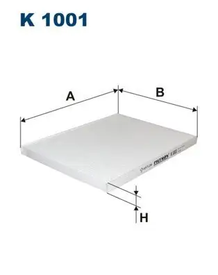 Filter, Innenraumluft FILTRON K 1001