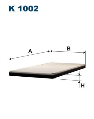 Filter, Innenraumluft FILTRON K 1002 Bild Filter, Innenraumluft FILTRON K 1002