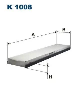 Filter, Innenraumluft FILTRON K 1008 Bild Filter, Innenraumluft FILTRON K 1008