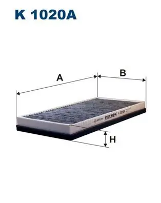 Filter, Innenraumluft FILTRON K 1020A Bild Filter, Innenraumluft FILTRON K 1020A