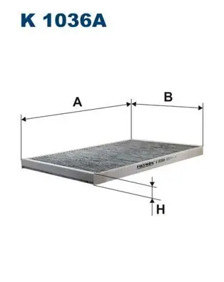 Filter, Innenraumluft FILTRON K 1036A Bild Filter, Innenraumluft FILTRON K 1036A