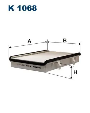 Filter, Innenraumluft FILTRON K 1068 Bild Filter, Innenraumluft FILTRON K 1068